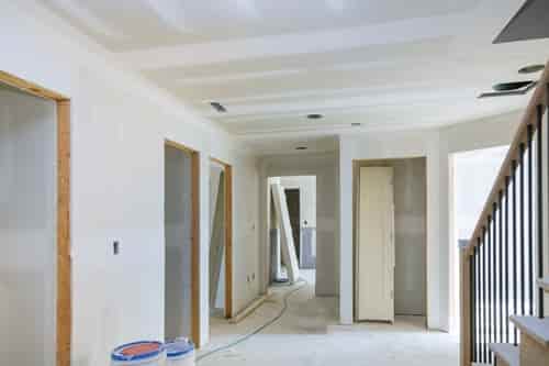Interior framing and drywall on a project prepared for insulation across New Jersey, New York and Connecticut